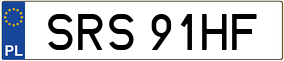 Trailer License Plate